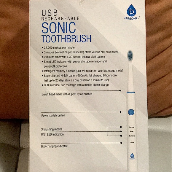 Pursonic Rechargeable USB toothbrush - Picture 5 of 5